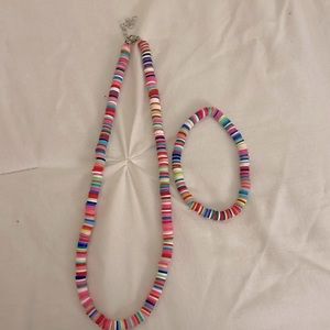 preppy bracelet and necklace